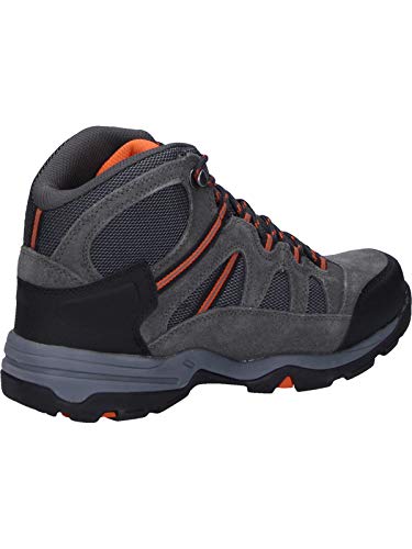 Hi-Tec Banderra II WP, Botas de Senderismo Hombre, Gris Carbón Grafito Naranja Quemado 51, 43 EU