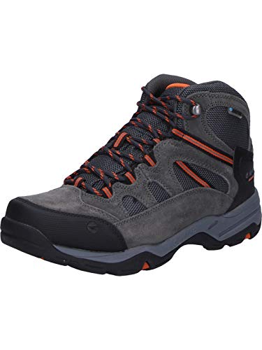 Hi-Tec Banderra II WP, Botas de Senderismo Hombre, Gris Carbón Grafito Naranja Quemado 51, 43 EU