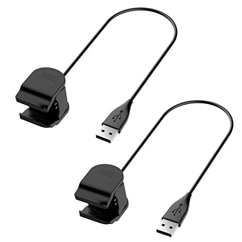 Hianjoo 2 Piezas Cargador Compatible con Xiaomi Mi Band 4, Premium Cargador de Repuesto Cable de Carga USB Accesorios el Clip del Soporte de Carga, No es Necesario Quitar la Correa del Reloj, Mejorar