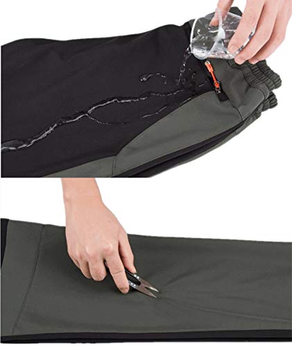 hibote Mujer Hombre al Aire Libre de Estiramiento de Fleece Forrada Senderismo Pantalones de Escalada Pantalones de Carga de montaña Transpirable para Ropa Deportiva de Invierno S-5XL