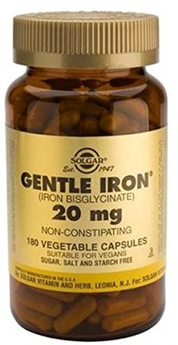 Hierro Gentle 180 cápsulas 20 mg de Solgar