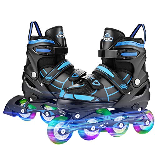 Hikole Patines en línea, Patines Ajustables Blade Light Up Patines Intermitentes Ruedas Patines en línea