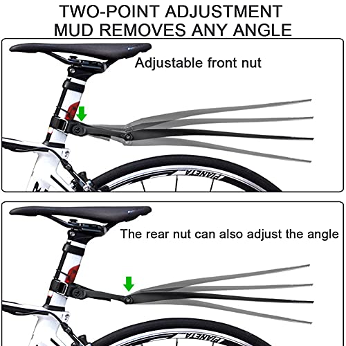HIMABeauty Guardabarros de Bicicleta Montaña, 20-24 Pulgadas Guardabarros de Bicicleta, Protege contra Salpicaduras y Suciedad, para un Montaje Fácil y Rápido