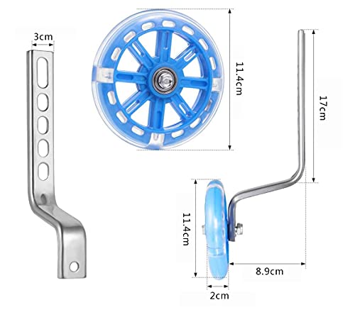 HIQE-FL Ruedines Bici Infantil,Ruedas Estabilizadoras,Bicicleta Infantil Ruedines,Estabilizador de Bicicleta,Ruedas de Entrenamiento Bicicleta Infantil,Ruedas Niño Bicicleta (Blau)