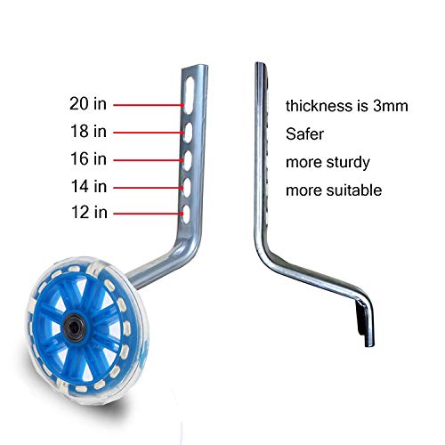 HIQE-FL Ruedines Bici Infantil,Ruedas Estabilizadoras,Bicicleta Infantil Ruedines,Estabilizador de Bicicleta,Ruedas de Entrenamiento Bicicleta Infantil,Ruedas Niño Bicicleta (Blau)
