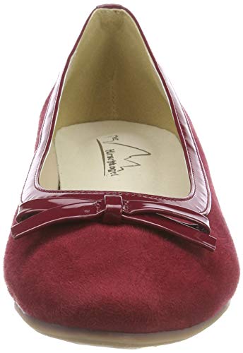 Hirschkogel 3003424, Bailarinas con Punta Cerrada Niñas, Rojo Bordo 024, 35 EU