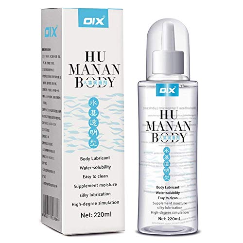 HITRENDS Gel Lubricante a Base de Agua, 220ml Geles 100% Natural Sin Fragancia Efecto & Larga Duración, Funciona con Todos los Tipos de Condones de Látex y Juguetes de Silicona (Sin perfume)