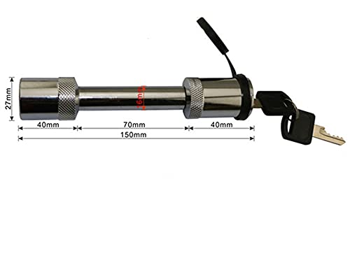 HIXISTO Enganche Remolque REMOLCAR Bar Tongue Hitch Pin Lock Locks Remolque extraíble Montaje de Bola 5/8"Cerradura de Pin de Enganche Recto 16 mm Piezas de Remolque