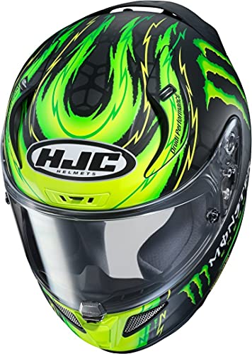 HJC Helmets Rpha 11 Cal Crutchlow-Réplica de Monstruos Casco para Motocicleta, Hombre, MC-4HSF, XXS (52/53)
