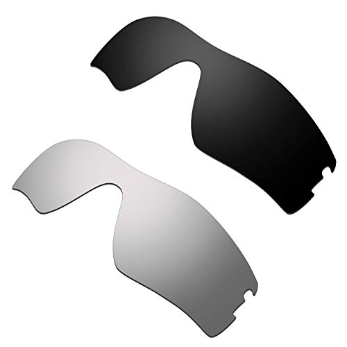 HKUCO Lentes de repuesto para Oakley Radar Pitch Negro/Titanio Gafas de sol
