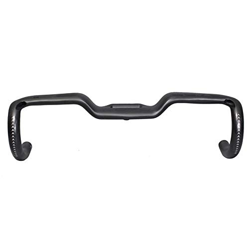 HKYMBM Manillar Carbono Carretera, Asa Superior Camino De La Bicicleta Todo Tipo De Fibra De Carbono Manillar De La Bici del Manillar Doblado 400/420/440MM Ciclismo Gota Bar,440MM