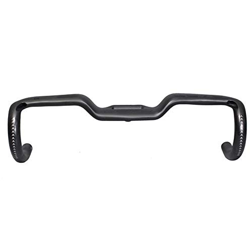 HKYMBM Manillar Carbono Carretera, Asa Superior Camino De La Bicicleta Todo Tipo De Fibra De Carbono Manillar De La Bici del Manillar Doblado 400/420/440MM Ciclismo Gota Bar,440MM