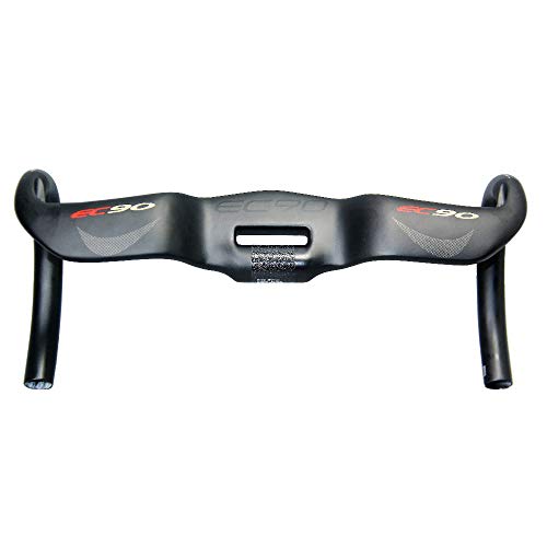 HKYMBM Manillar Carbono Carretera, Asa Superior Camino De La Bicicleta Todo Tipo De Fibra De Carbono Manillar De La Bici del Manillar Doblado 400/420/440MM Ciclismo Gota Bar,420MM