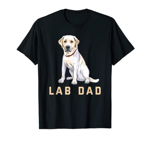 Hombre Camiseta Lab Dad Yellow Labrador Retriever para hombre Camiseta