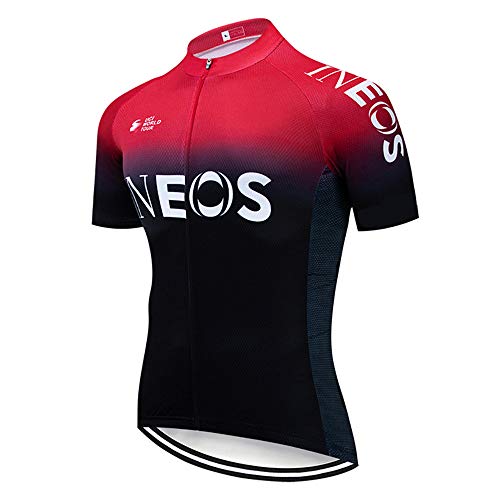 Hombres Maillots de Bicicleta Ropa de Ciclo Jersey de Manga Corta Cómodo Respirable