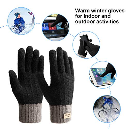 Homealexa Guantes Touch screen para Mujer/Hombre, Guantes abrigadores para el hogar, Guantes Termicos Para el Clima frío al Aire Libre, Conducir Antiviento Regalo Ideal