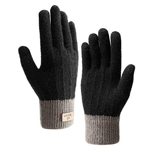 Homealexa Guantes Touch screen para Mujer/Hombre, Guantes abrigadores para el hogar, Guantes Termicos Para el Clima frío al Aire Libre, Conducir Antiviento Regalo Ideal