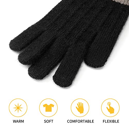 Homealexa Guantes Touch screen para Mujer/Hombre, Guantes abrigadores para el hogar, Guantes Termicos Para el Clima frío al Aire Libre, Conducir Antiviento Regalo Ideal