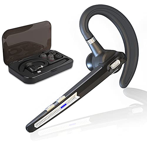 Honshoop Auriculares Bluetooth inalámbricos para teléfono móvil 5.0 con micrófono, auriculares de negocios (actualización HS-B6-PRO)