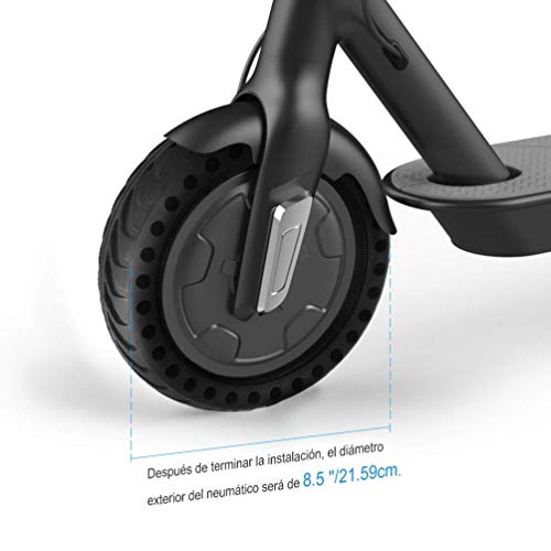 HORO.ES Repuesto Neumático Rueda 8,5" sólido para Scooter Eléctrico Xiaomi Scooter M365 - Negro (1)