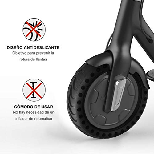 HORO.ES Repuesto Neumático Rueda 8,5" sólido para Scooter Eléctrico Xiaomi Scooter M365 - Negro (1)