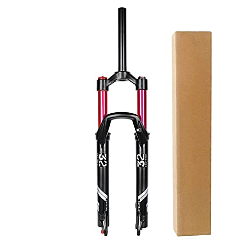 Horquilla MTB 26 27,5 29 Bicicleta Viaje 140mm Ajuste de Rebote 1-1/8" Suspensión Bicicleta Montaña por 26/27,5/29 Pulgadas Ciclismo MTB (Color : Manual Lock A, Size : 26 Inch)