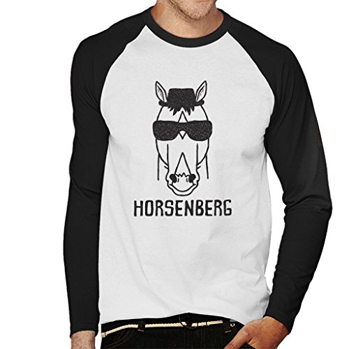 Horsenberg Breaking Bad Bojack Horseman Men's Baseball Long Sleeved T-Shirt