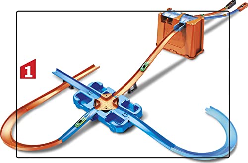 Hot Wheels - Track Buider Caja de Acrobacias Deluxe, Accesorios para Pistas de Coches de Juguete (Mattel GGP93) , color/modelo surtido