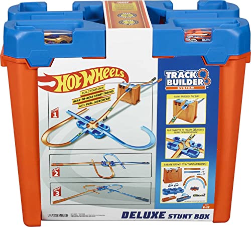 Hot Wheels - Track Buider Caja de Acrobacias Deluxe, Accesorios para Pistas de Coches de Juguete (Mattel GGP93) , color/modelo surtido