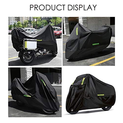 HOTLIGHT Fundas para Motos Cubierta Completa de la Motocicleta Compatible con la Cubierta de la Moto Ridley, la Campana de Motocicleta Duradera Impermeable Impermeable con la Tira Reflectante