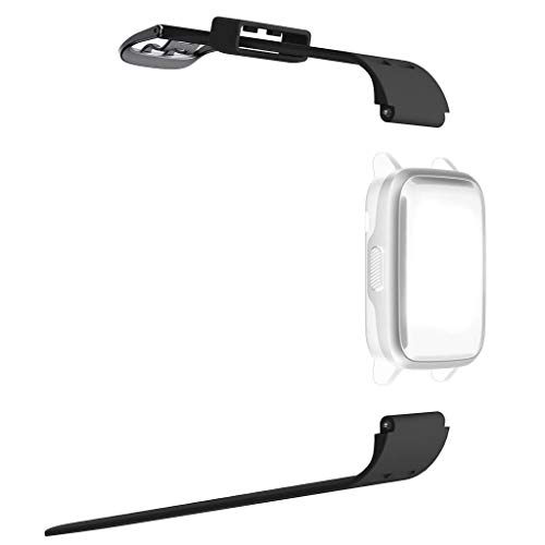 HOTSO Correas Repuesto para ID205L, Durable y Suave Silicona Banda Correa de Reemplazo (23mmm) Compatible con Pulsera Reloj Inteligente ID205, ID205L, ID205S Universal (Negro)