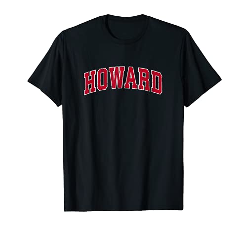 Howard Wisconsin WI Vintage Deportes Diseño Rojo Camiseta