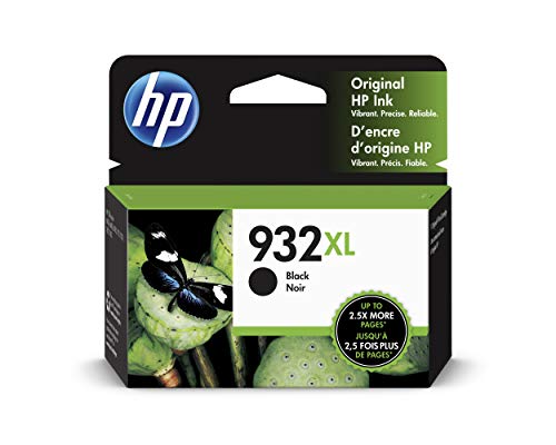 HP 932XL CN053AE,Negro, Cartucho de Tinta de Alta Capacidad Original, compatible con impresoras de inyección de tinta HP OfficeJet 6100, 6600, 6700, 7110, 7510, 7610, 7612