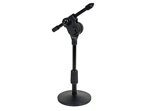 HQ Power MICTS5 soporte de mesa para micrófono - negro