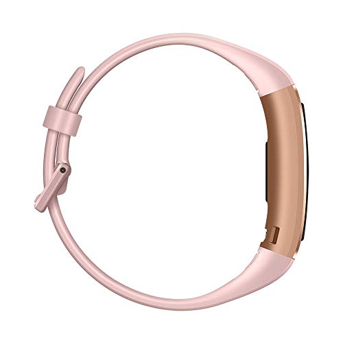 HUAWEI Band 4 Pro - Pulsera de actividad con pantalla AMOLED de 0.95 pulgadas, monitorización continua con TruSeen 3.5 24/7, monitoreo del sueño, GPS incorporado, 5 ATM, color pink gold