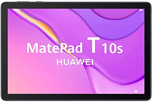 HUAWEI MatePad T10s - Tablet de 10.1"con pantalla FullHD (WiFi, RAM de 4GB, ROM de 64GB, EMUI 10.1, Huawei Mobile Services), Color Azul - sin servicios de Google preinstalados