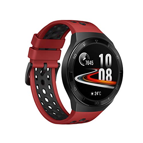 Huawei Watch GT 2e Sport - Smartwatch de AMOLED pantalla de 1.39 pulgadas, 2 semanas de batería, GPS, Rojo (Lava Red), 46 mm