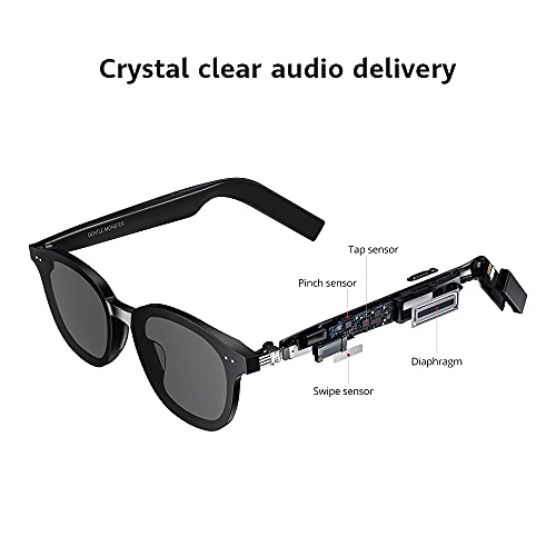 HUAWEI X Gentle Monster Eyewear II Myma, Gafas Smart con Auriculares Bluetooth, Conexión rápida y Estable, Controles táctiles en Las Patillas, Sonido Privado, Larga Vida de la batería, Negro