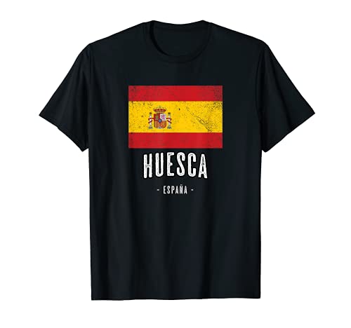 Huesca España | Souvenir Linda Ciudad - Bandera - Camiseta