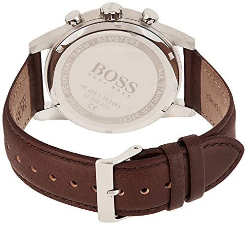 Hugo Boss Reloj Cronógrafo para Hombre de Cuarzo con Correa en Cuero 1513494