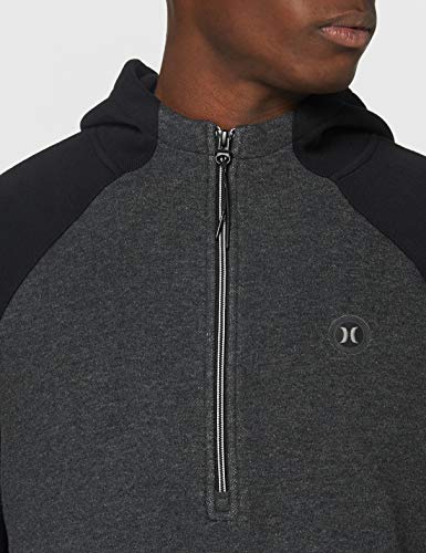 Hurley CK3938 M Therma Endure Elite QZ Sudadera, Negro, S