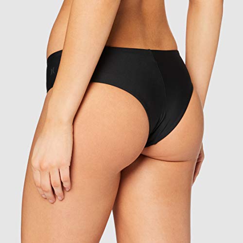 Hurley W Hipster Surf Bottom Parte De Abajo Bikini, Mujer, Black, S