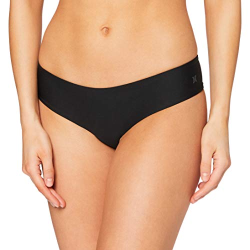 Hurley W Hipster Surf Bottom Parte De Abajo Bikini, Mujer, Black, S