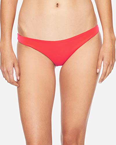 Hurley W Mod Surf Bottom Parte De Abajo Bikini, Mujer, Red Orbit, XS