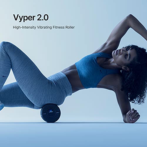 Hyperice vyper 2.0 de alta intensidad vibrante fitness roller - negro