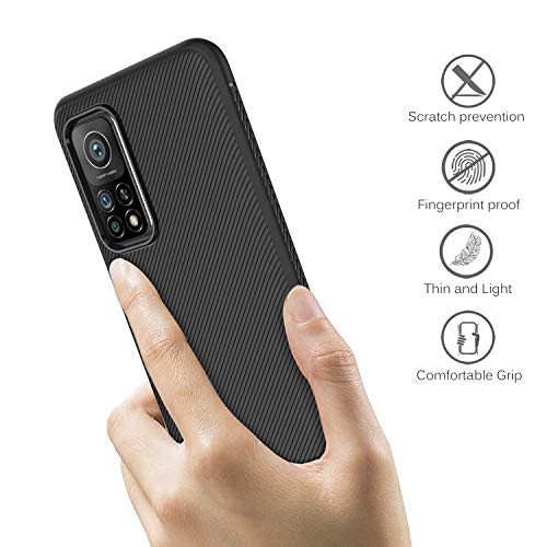 iBetterTEC Protectora Funda Compatible con Xiaomi MI 10T / MI 10T Pro,Fina de Silicona,Resistente a los arañazos,Funda Compatible con Xiaomi MI 10T / MI 10T Pro.Negro.