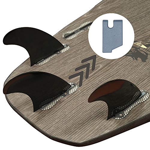 iBOARD Kit de relleno de pestañas y llave de aleta, caja de compatibilidad de relleno FCS 2, (1 llave de aleta+10 tornillos+5 pestañas) para tabla de surf