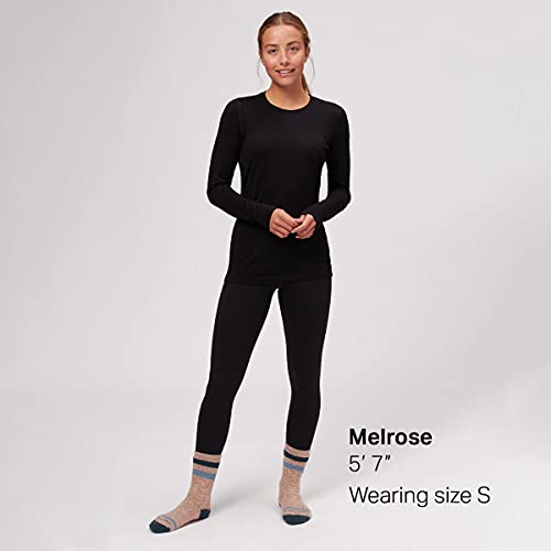 Icebreaker 200 Oasis LS Crewe Camiseta, Mujer, Negro, S