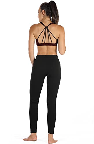 icyzone Sports Bra Yoga Cross Back Straps Design Exercise Fitness Underwear for Women -S-Vino