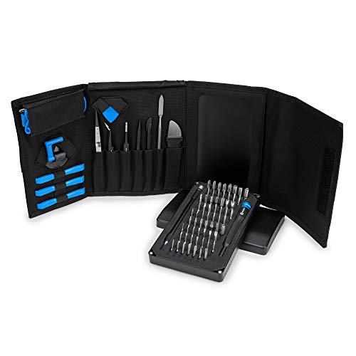 iFixit Pro Tech Toolkit, Juego de Herramientas con 64 puntas de precisión (4 mm) y mango destornillador para reparar moviles, consolas, ordenadores